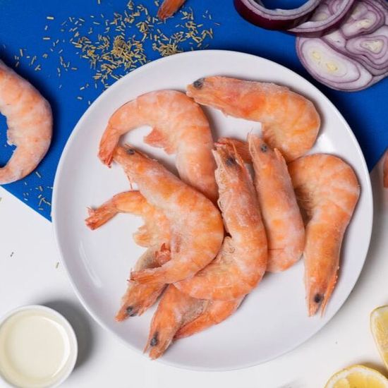 Креветка королевская вареномороженая