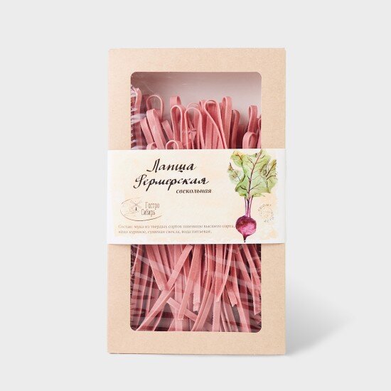 Лапша фермерская свекольная