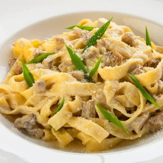 Паста с лесными грибами