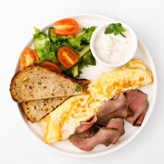 Большой завтрак  с ростбифом