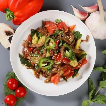 Салат с телятиной ДВА-КАЗАНА -