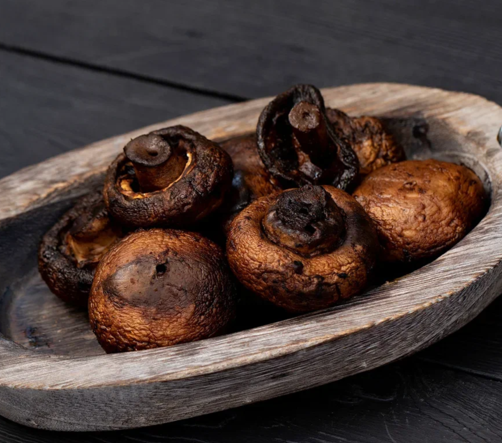 Шампиньоны на мангале