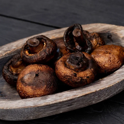 Шампиньоны на мангале