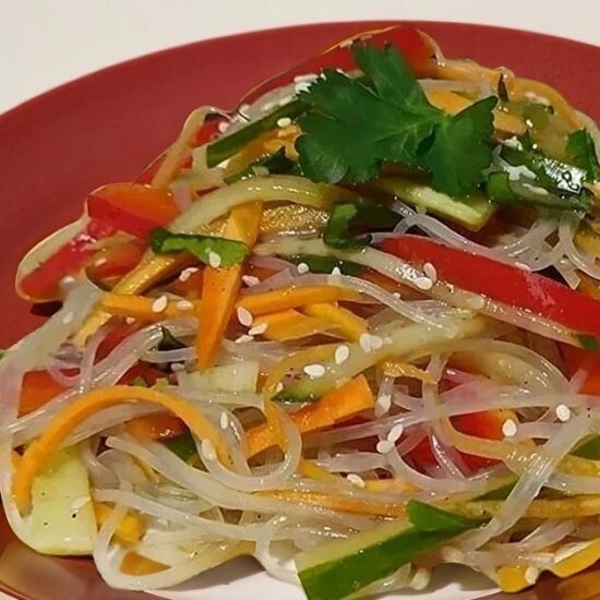 Фунчоза с овощами