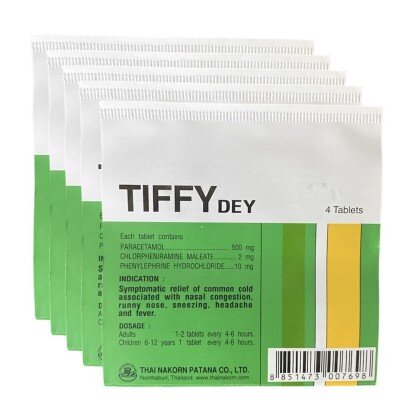 Таблетки против простуды и гриппа Tiffy dey