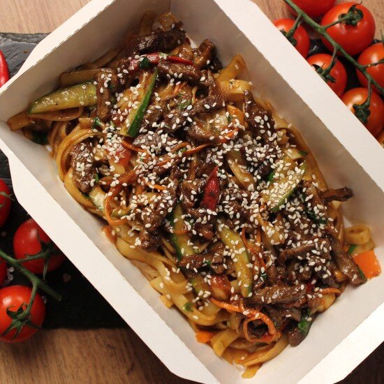 Вок с говядиной