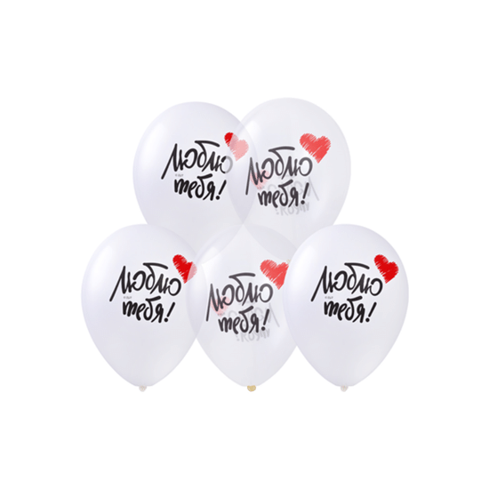 35 см, Люблю Тебя, Ассорти, Кристал/Пастель