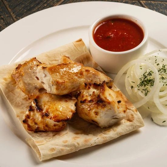 Шашлык куриный в ореховом соусе