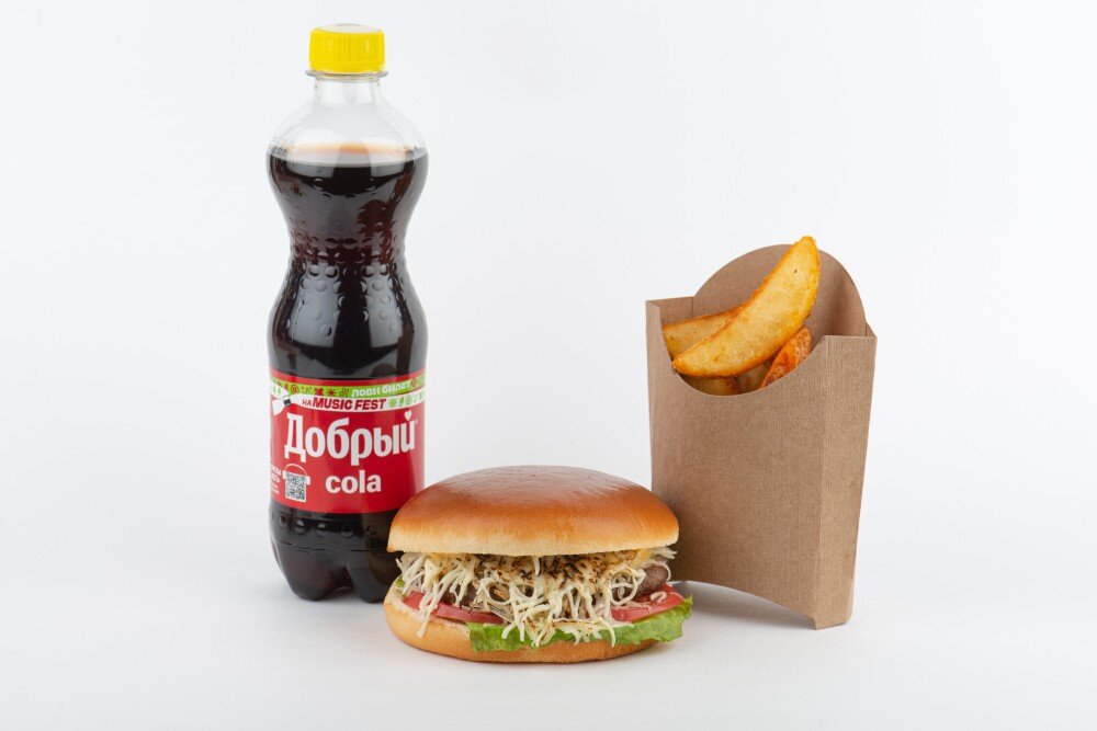 Чизи чизбургер комбо