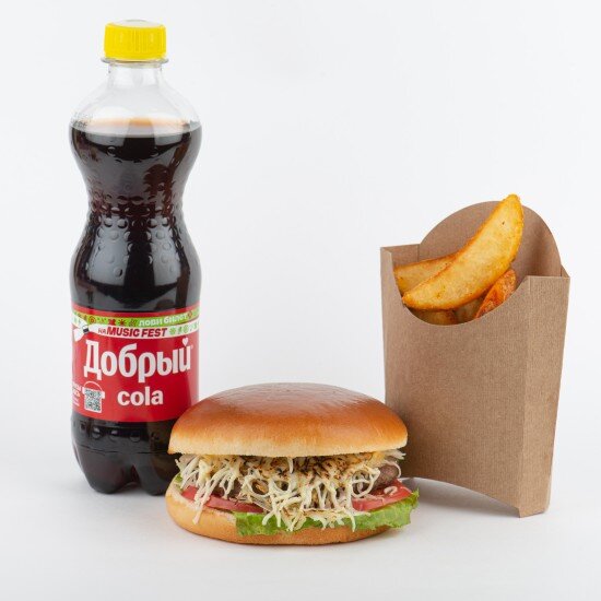 Чизи чизбургер комбо