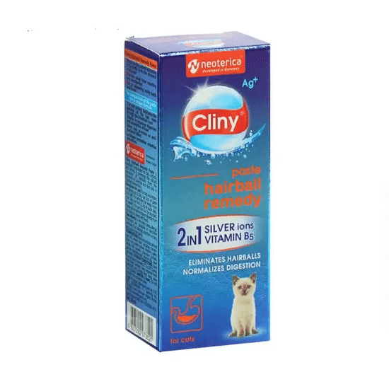 Cliny паста для кошек для выведения шерсти, 30 мл
