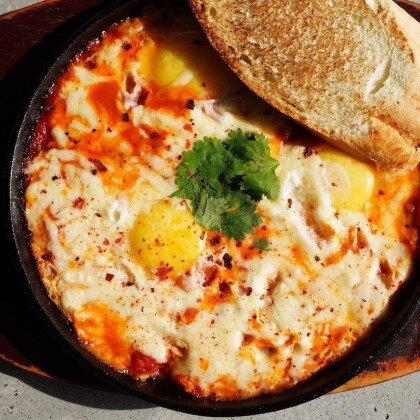 Шакшука с брускеттой