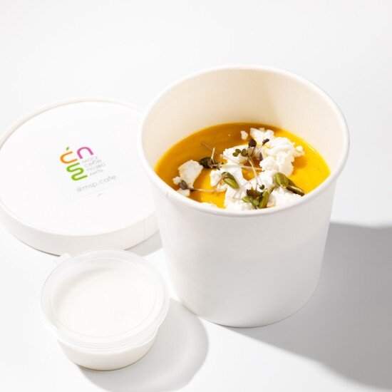 Тыквенный с сыром фета и сливками