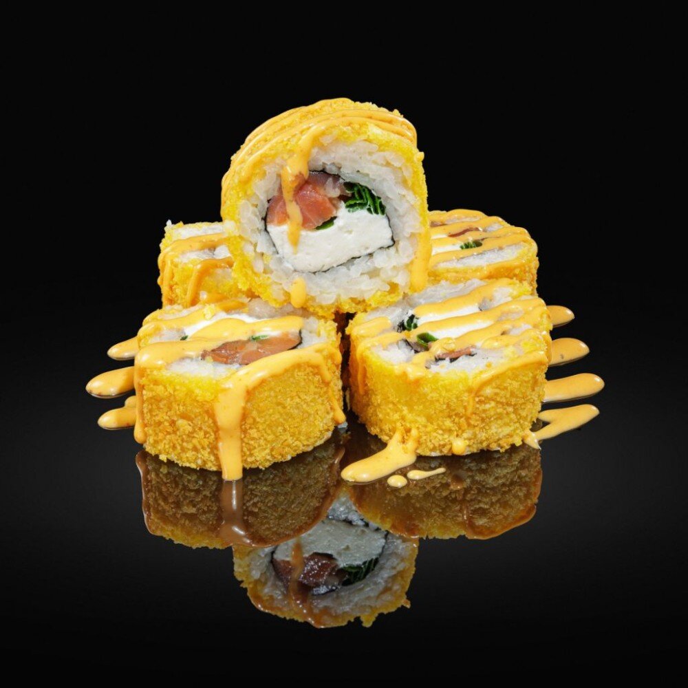 Темпура с копчённым лососем