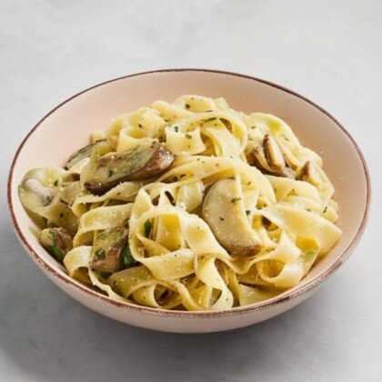 Паста с белыми грибами